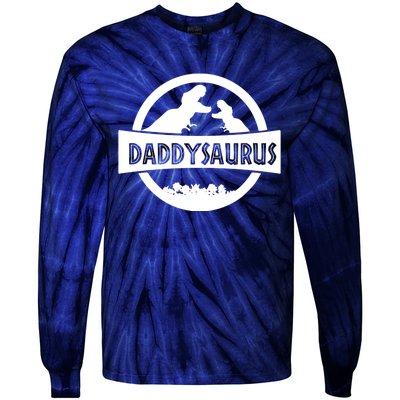 Daddy Dinosaur Daddysaurus Tie-Dye Long Sleeve Shirt