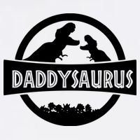 Daddy Dinosaur Daddysaurus Garment-Dyed Sweatshirt