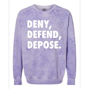 Deny Defend Depose Colorblast Crewneck Sweatshirt