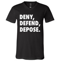 Deny Defend Depose V-Neck T-Shirt