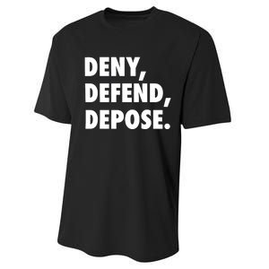 Deny Defend Depose Performance Sprint T-Shirt