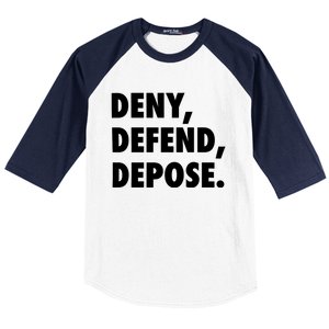 Deny Defend Depose Baseball Sleeve Shirt