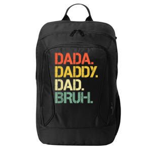 Dada Daddy Dad Bruh Happy Fathers Day City Backpack