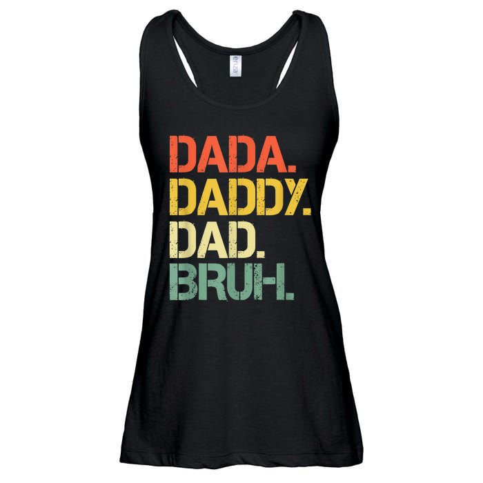 Dada Daddy Dad Bruh Happy Fathers Day Ladies Essential Flowy Tank