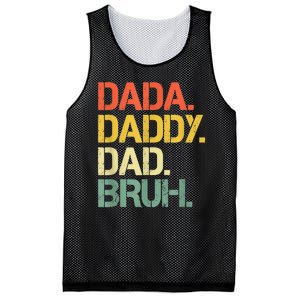 Dada Daddy Dad Bruh Happy Fathers Day Mesh Reversible Basketball Jersey Tank