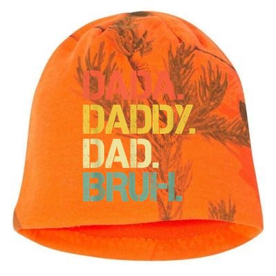 Dada Daddy Dad Bruh Happy Fathers Day Kati - Camo Knit Beanie