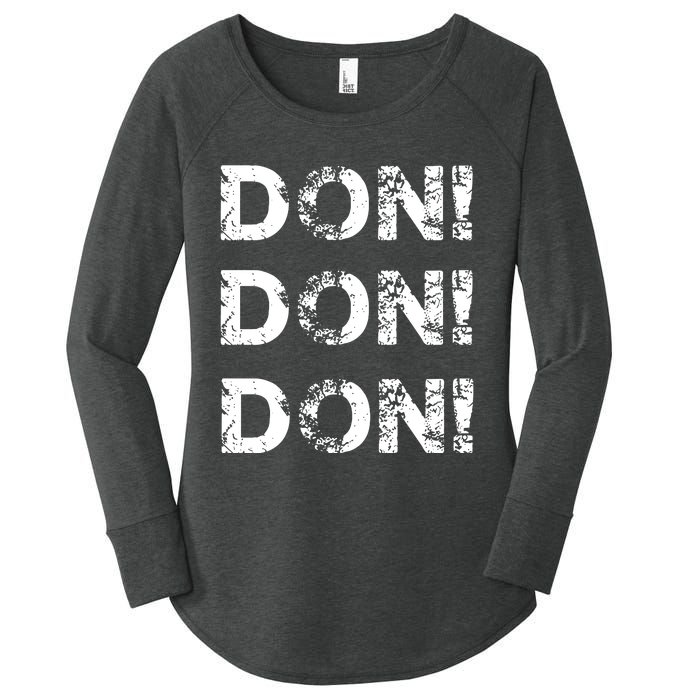 Don Don Don Women's Perfect Tri Tunic Long Sleeve Shirt