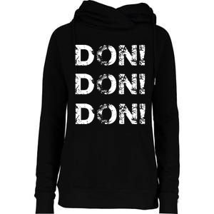 Don Don Don Womens Funnel Neck Pullover Hood