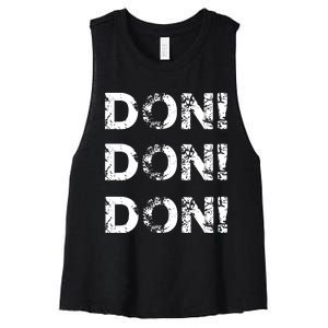 Don Don Don Women's Racerback Cropped Tank