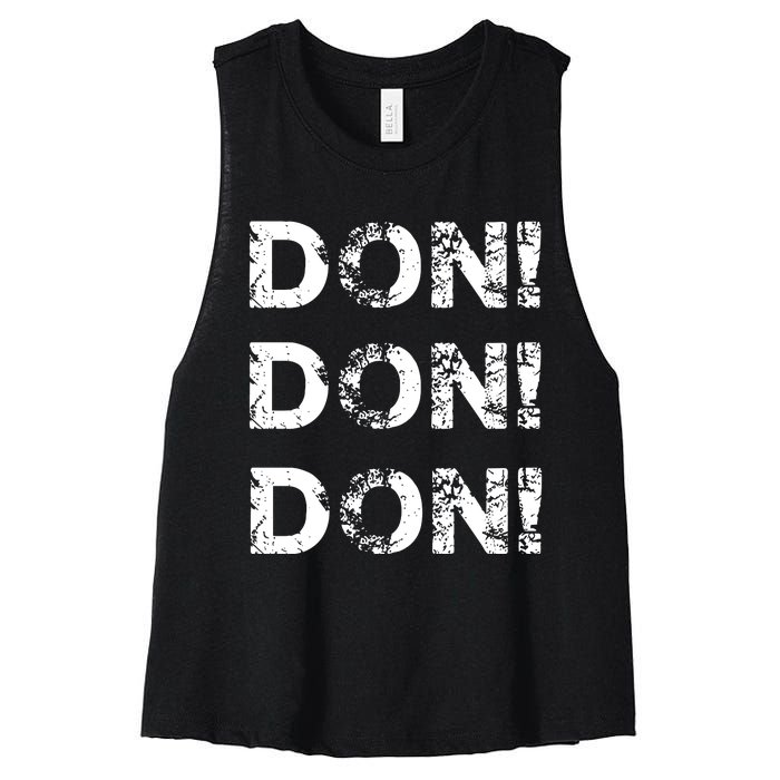 Don Don Don Women's Racerback Cropped Tank