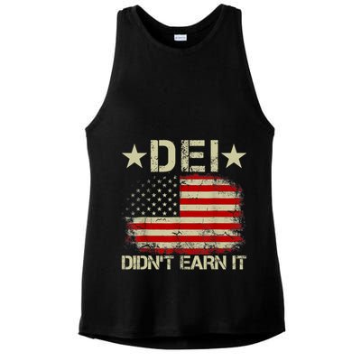 Dei Dei DidnT Earn It Joke Funny Ladies PosiCharge Tri-Blend Wicking Tank