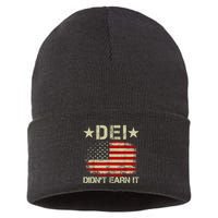 Dei Dei DidnT Earn It Joke Funny Sustainable Knit Beanie