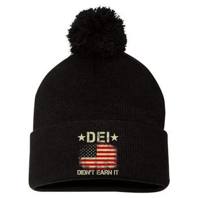 Dei Dei DidnT Earn It Joke Funny Pom Pom 12in Knit Beanie
