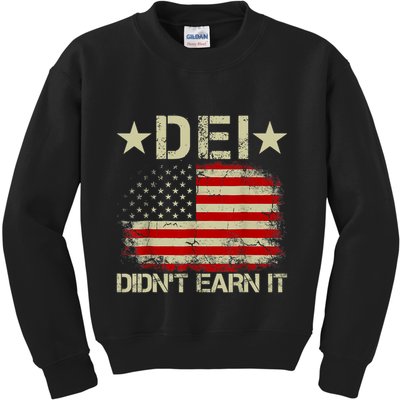 Dei Dei DidnT Earn It Joke Funny Kids Sweatshirt