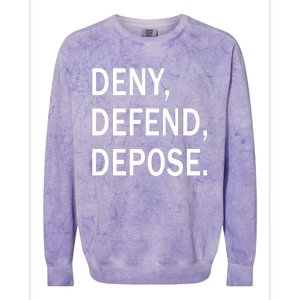 Deny Defend Depose Colorblast Crewneck Sweatshirt