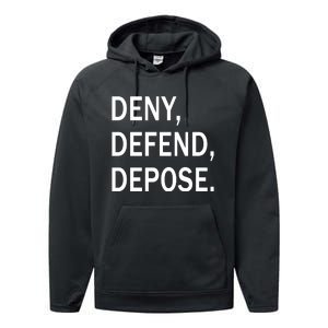 Deny Defend Depose Performance Fleece Hoodie