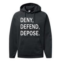 Deny Defend Depose Performance Fleece Hoodie