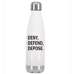 Deny Defend Depose Stainless Steel Insulated Water Bottle