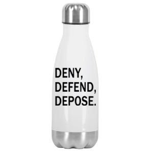 Deny Defend Depose Stainless Steel Insulated Water Bottle