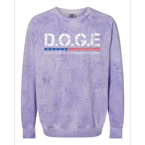 Doge D.O.G.E. Department Of Government Efficiency Colorblast Crewneck Sweatshirt