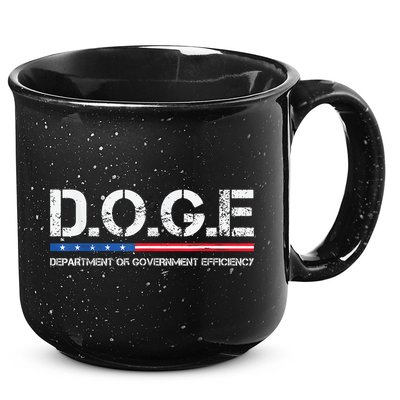 Doge D.O.G.E. Department Of Government Efficiency 15oz Campfire Ceramic Mug