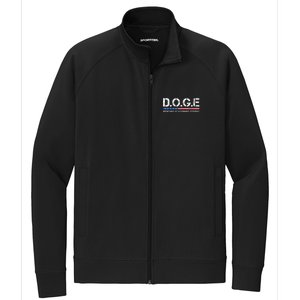 Doge D.O.G.E. Department Of Government Efficiency Stretch Full-Zip Cadet Jacket