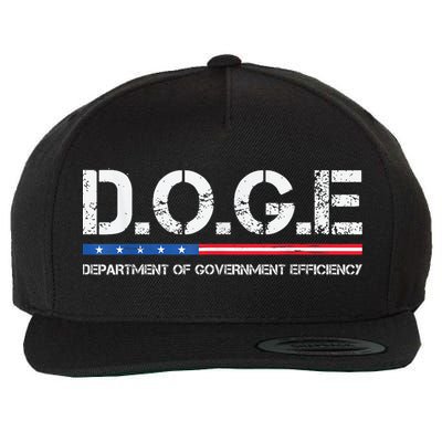 Doge D.O.G.E. Department Of Government Efficiency Wool Snapback Cap