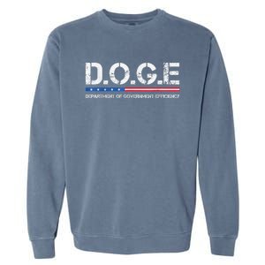 Doge D.O.G.E. Department Of Government Efficiency Garment-Dyed Sweatshirt