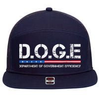 Doge D.O.G.E. Department Of Government Efficiency 7 Panel Mesh Trucker Snapback Hat