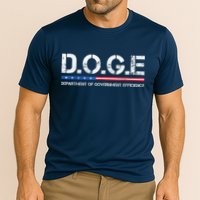 Doge D.O.G.E. Department Of Government Efficiency Cooling Performance Crew T-Shirt