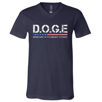 Doge D.O.G.E. Department Of Government Efficiency V-Neck T-Shirt