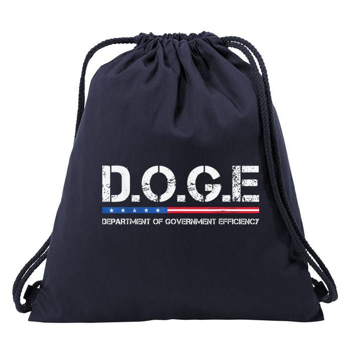 Doge D.O.G.E. Department Of Government Efficiency Drawstring Bag