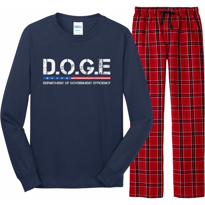 Doge D.O.G.E. Department Of Government Efficiency Long Sleeve Pajama Set