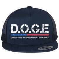 Doge D.O.G.E. Department Of Government Efficiency Flat Bill Trucker Hat