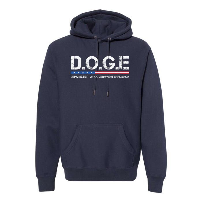 Doge D.O.G.E. Department Of Government Efficiency Premium Hoodie