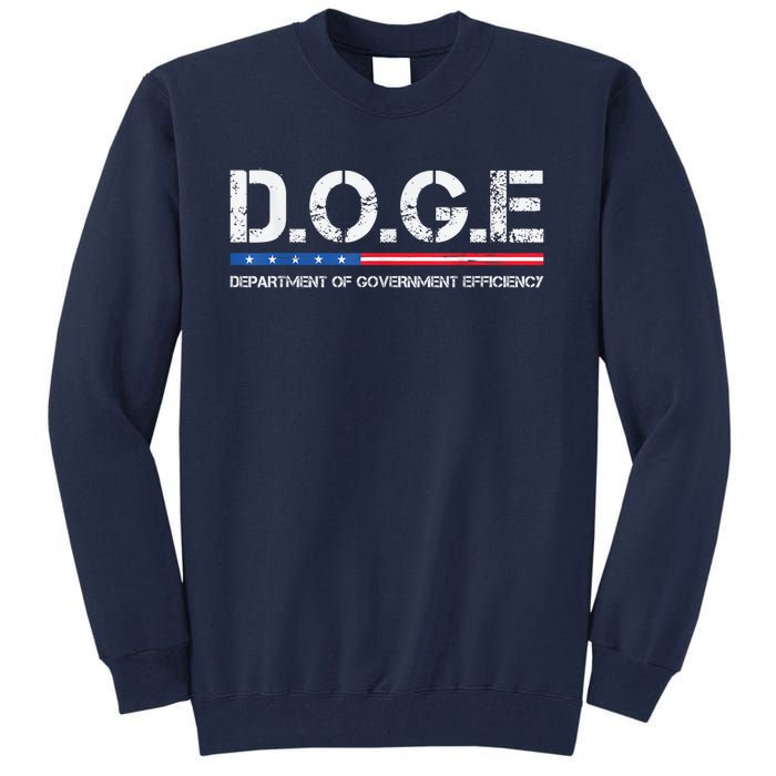 Doge D.O.G.E. Department Of Government Efficiency Tall Sweatshirt