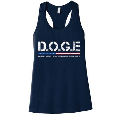 Doge D.O.G.E. Department Of Government Efficiency Womens Tank Top