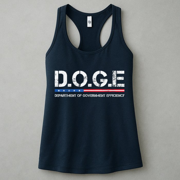 Doge D.O.G.E. Department Of Government Efficiency Womens Tank Top