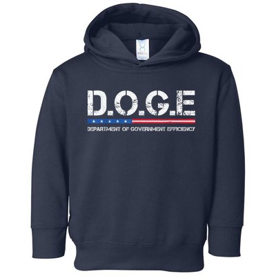 Doge D.O.G.E. Department Of Government Efficiency Toddler Hoodie