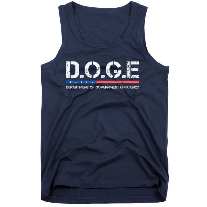 Doge D.O.G.E. Department Of Government Efficiency Tank Top