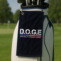 Doge D.O.G.E. Department Of Government Efficiency Golf Towel