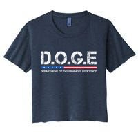 Doge D.O.G.E. Department Of Government Efficiency Women's Crop Top Tee