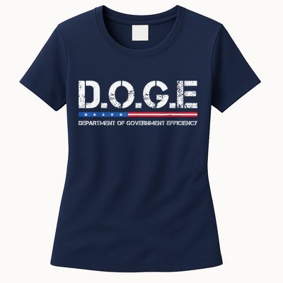 Doge D.O.G.E. Department Of Government Efficiency Womens T-Shirt