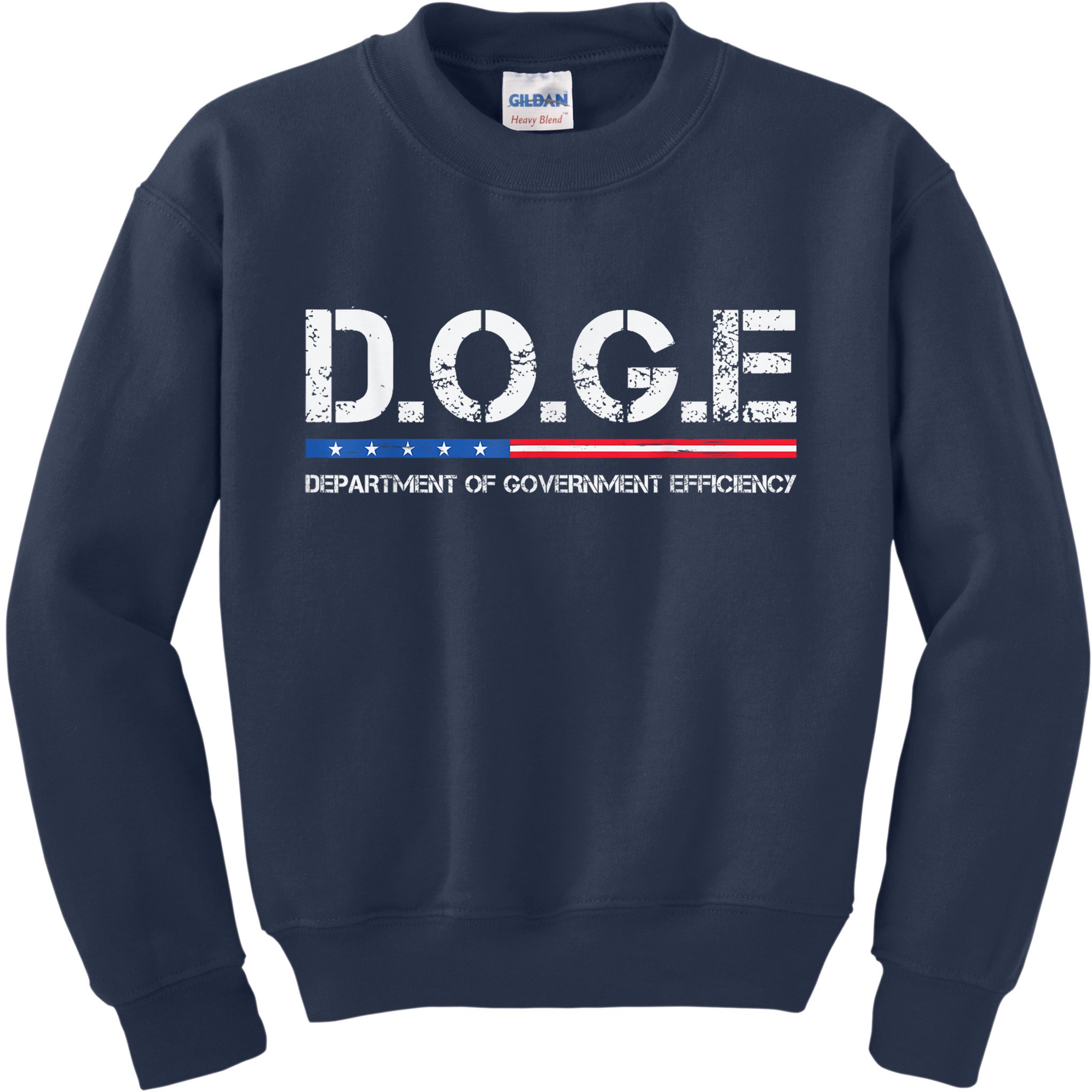 Doge D.O.G.E. Department Of Government Efficiency Kids Sweatshirt