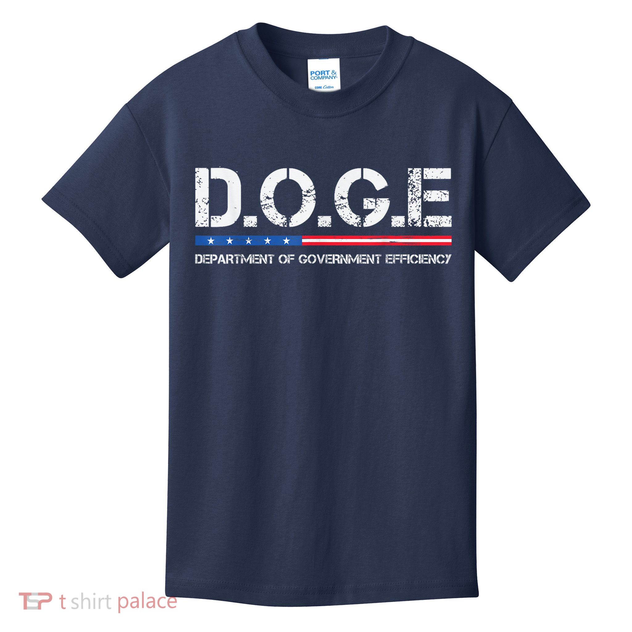 Doge D.O.G.E. Department Of Government Efficiency Kids T-Shirt