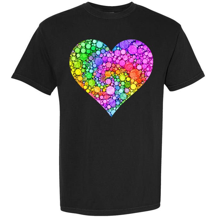 Dot Day Dotted Colorful Heart Of Dots Garment-Dyed Heavyweight T-Shirt