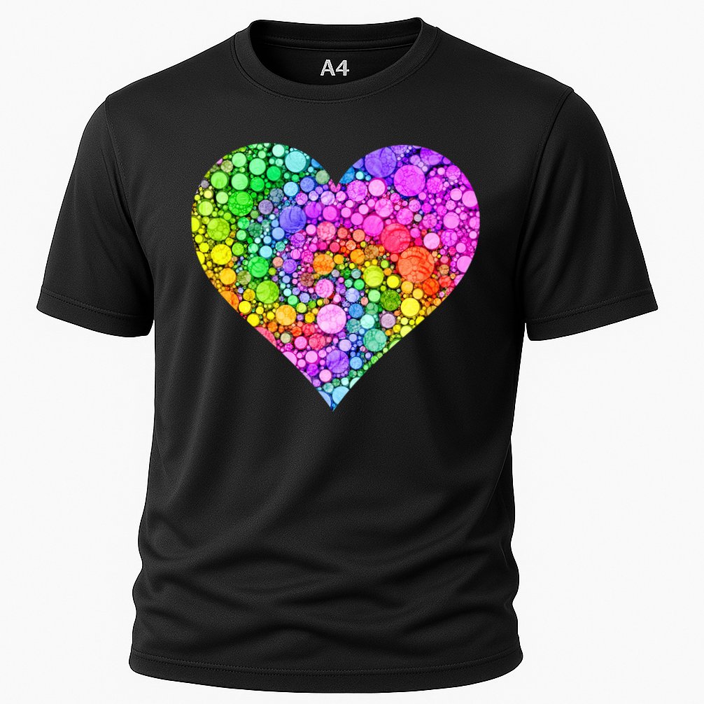 Dot Day Dotted Colorful Heart Of Dots Performance Shirt