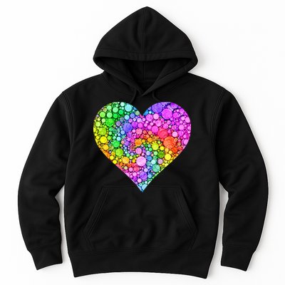 Dot Day Dotted Colorful Heart Of Dots Hoodie