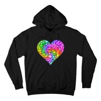 Dot Day Dotted Colorful Heart Of Dots Hoodie