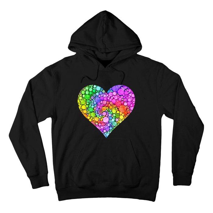 Dot Day Dotted Colorful Heart Of Dots Hoodie